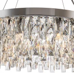 Подвесная люстра Indigo Anna V000385 (220V, хрусталь, на тросе, круглые)