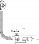 Слив-перелив Jacob Delafon E70174-CP хром