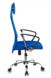 Кресло руководителя Бюрократ KB-6N синий TW-05 TW-10 сетка/ткань с подголов. крестовина металл хром
