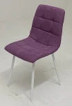 Стул CHILLI UF860-15B сияющая орхидея, ткань/ белый каркас