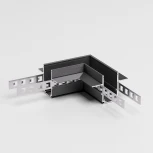 Коннектор угловой для встраиваемого шинопровода под ГКЛ 12,5мм (черный) Elektrostandard Slim Magnetic 85212/00 (48V)