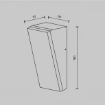 Настенный уличный светильник Maytoni Brick O436WL-L10GF3K1 (LED, 220V, IP54)