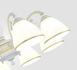 Подвесная люстра Arte Milano AM340837 340837/8 WT+G (220V, на цепи)