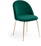 Обеденный стул La Forma (ex Julia Grup) Ivonne (Золотой,Зеленый/ Сталь,Фанера,Пена,Металл)