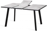 Стол DikLine HB120 хромикс белый, опоры черные