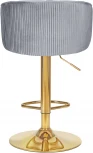 Стул барный DOBRIN DARCY GOLD (серый велюр (1922-19)) 5025_GoldBase-LM GOLD, цвет сиденья серый (1922-19), основания золото