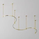 Шинопровод магнитный Flarity полукруг латунь 65 см Maytoni Busbar trunkings Flarity TRX154-SR-D650-BS (24V)