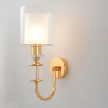 Бра Crystal Lux ELENA AP1 GOLD (220V, круглые)