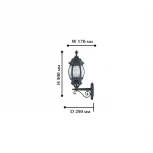 Настенный фонарь уличный Favourite Paris 1806-1W (220V, IP44)