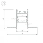 Профиль SL-COMFORT22-FANTOM-2000 ANOD (Алюминий) 033275 Arlight SL-COMFORT