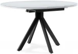 Стеклянный стол Woodville Бетина черный / белый 504211