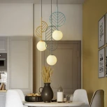 Подвесной светильник Leaf B Голубой ImperiumLoft Leaf01 (178146-26) (220V, на проводе, шар)