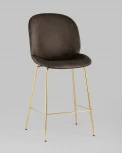 Стул полубарный Stool Group Beetle со спинкой коричневый УТ000025453
