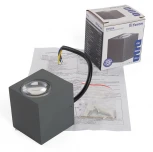 Архитектурная подсветка Feron Корфу 48485 DH054, 6W, 400Lm, 3000K, серый Бостон (LED, 220V, IP54)