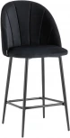 Стул полубарный Stool Group Логан велюр черный УТ000035466