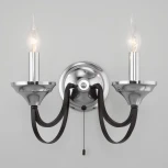 Умное бра Eurosvet Lazzaro 60098/2 хром (220V, выключатель, свеча)