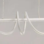 Подвесной светильник с гибким неоном De City Аурих 108011401 (регулировка яркости, LED, 220V, пульт управления, на тросе)