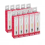 Лампочка светодиодная филаментная прозрачная свеча на ветру E14 11W Thomson Tail Candle TH-B2080