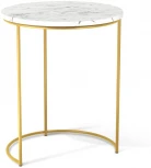 Столик журнальный SHT-CT7 мрамор каррара белый/золото от фабрики Mebelik