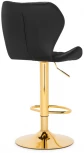 Барный стул Woodville Porch gold / black 15647