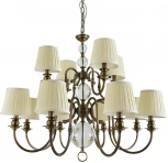 Подвесная люстра Newport 3100 3112/С black brass без абажуров (220V, на цепи)