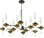 Потолочная люстра на штанге Lumion Tamaresa 8112/24 черный/бронза/прозрачный, металл/стекло G9 24*30W 220V