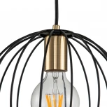 Бра Quebec 10176/1A E27*60W Black/Brass (220V, шар)