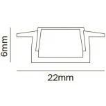 Алюминиевый профиль накладной 15x6 Maytoni Led Strip ALM001S-2M