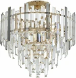 Потолочная люстра хрустальная на штанге Arte Milano Sorrento-4409 374409/6/60/400 GD (220V)