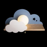 Настенный светильник Loft It Axel 10134 Blue (для детской, 220V, выключатель, шар)