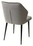 Стул SEATTLE-V СВЕТЛО-СЕРЫЙ #26, велюр / черный каркас