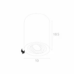 Накладной точечный светильник Arte Lamp Falcon A5645PL-1WH (220V, круглые)