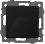 Механизм розетки влагозащищённый SCT-MCP-PL-BK-V (250V, 16A) (Arlight) 049835