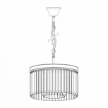 Подвесная люстра Citilux Мартин CL332081 (220V, хрусталь, на цепи, круглые)