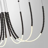 Подвесной светильник Odeon Light Monella 7149/70L черный/акрил/металл IP20 LED 70W 4300Лм 3500K 300° 220V