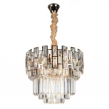Подвесная люстра Omnilux 817 OML-81703-12 (220V, хрусталь, на цепи, круглые)
