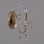 Бра ILLUMICO IL2367-1WOR-39 GD (220V, хрусталь, подвески, подсвечник, свеча)