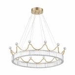 Подвесной светильник Arte Milano Venezia 310322/D800 GD (регулировка яркости, LED, 220V, хрусталь, пульт управления, на тросе, круглые)