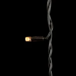 Гирлянда Бахрома 3,1 x 0,5 м Тепло-Белая с Мерцанием Белого Диода 220В, 120 LED, Провод Черный Каучук, IP65