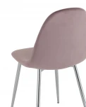 Стул Stool Group Валенсия SN велюр розовый хромированные ножки УТ000036466