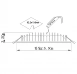 Встраиваемый точечный светильник Arte Lamp Canopo A7245PL-2WH (LED, 220V)