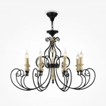 Подвесная люстра Maytoni Karina H631-PL-08-B (220V, на цепи, подсвечник, свеча)