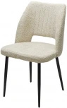 Стул LONDON UF998-04 бежевый, букле / черный каркас / Товарный знак DISAUR