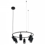 Подвесной светильник с гибким неоном MyFar Alex MR2170-6P (220V, на тросе, круглые)