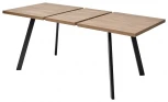 Стол BRICK M 140 Дуб Канзас/ Черный