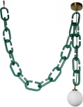 Подвесной светильник Loft It Chain 10128C Green (220V, на цепи, шар)