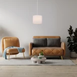 Подвесной светильник Bovilla 10175/1S E27*60W Chrome (220V, на проводе, круглые)