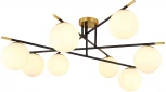 Потолочная люстра на штанге Arte Lamp Alcor A2224PL-8BK