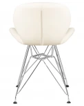 Стул обеденный BUTTERFLY CHROME (ножки хром, цвет кремовый)