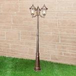 Наземный фонарь Elektrostandard Capella черное золото F/3